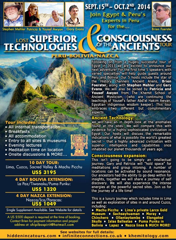 Lost Ancient Technology Tour Of Peru September Hidden Inca Tours