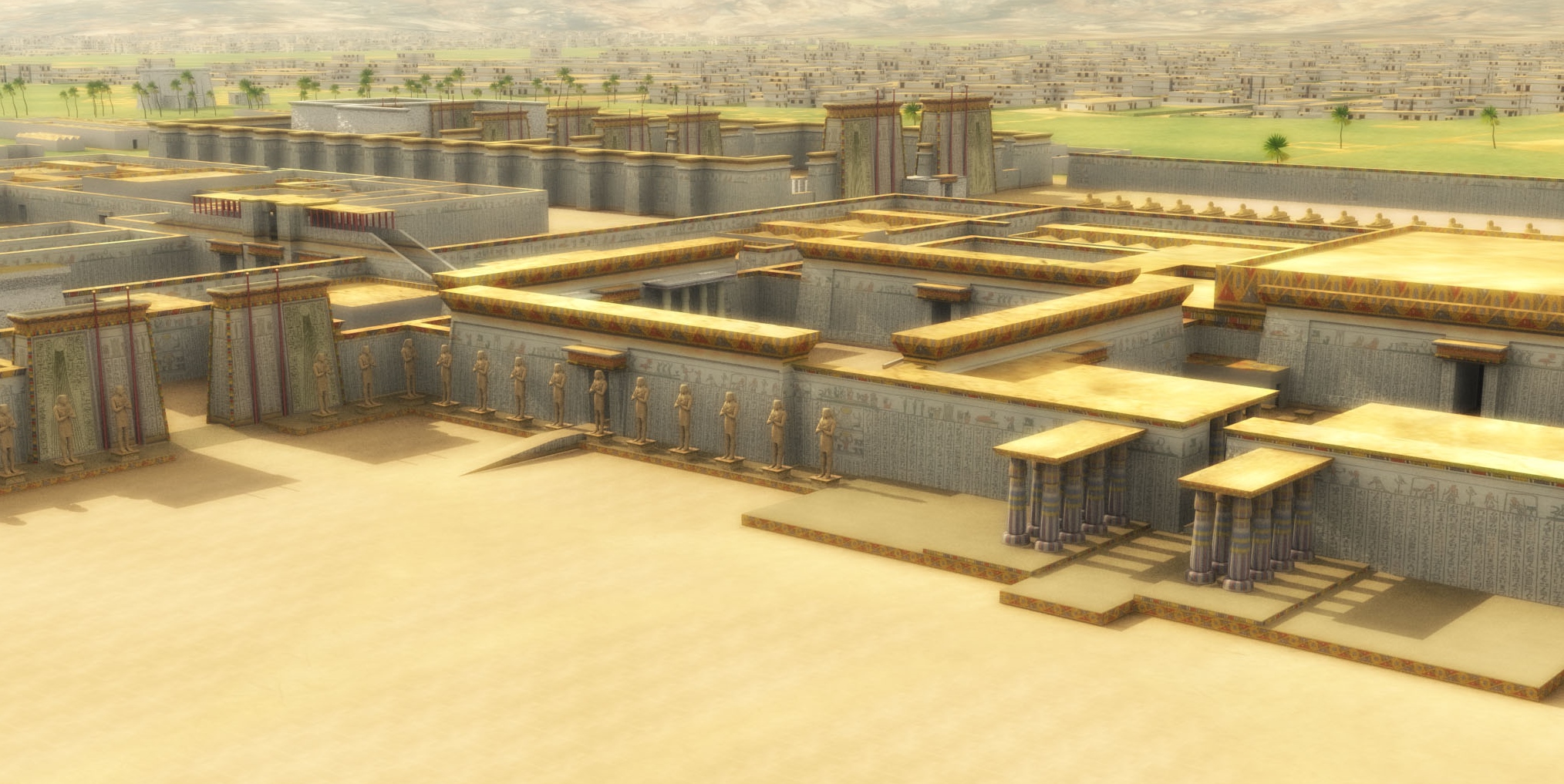 Tel el Amarna - Akhetaton.  Una reconstrucción 3D