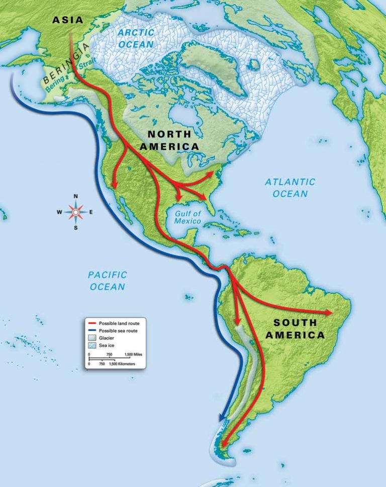 The First North Americans Map - Hidden Inca Tours