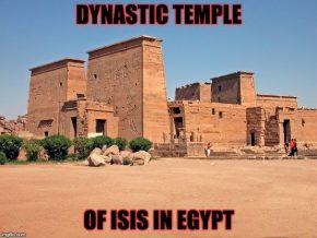 Dynastic Temple Of Isis In Egypt