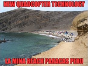 First Use Of Latest Quadcopter Technology DJI Mavik: Paracas Peru