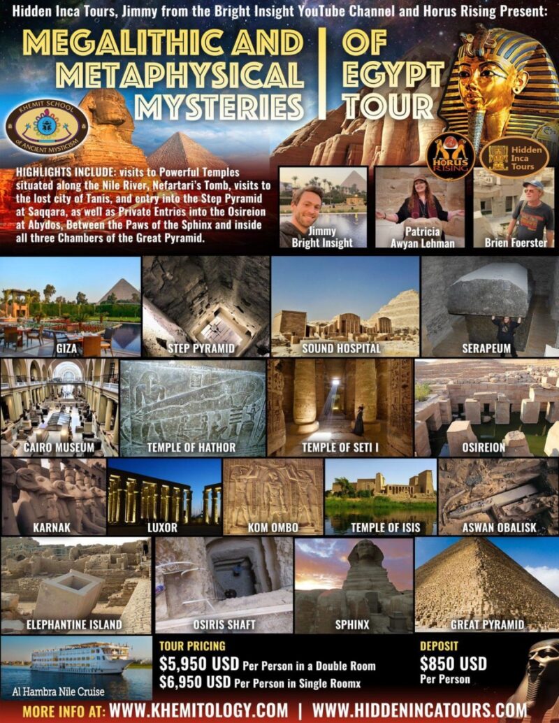 Megalithic and Metaphysical Mysteries of Egypt Tour October 1- 14, 2021 ...