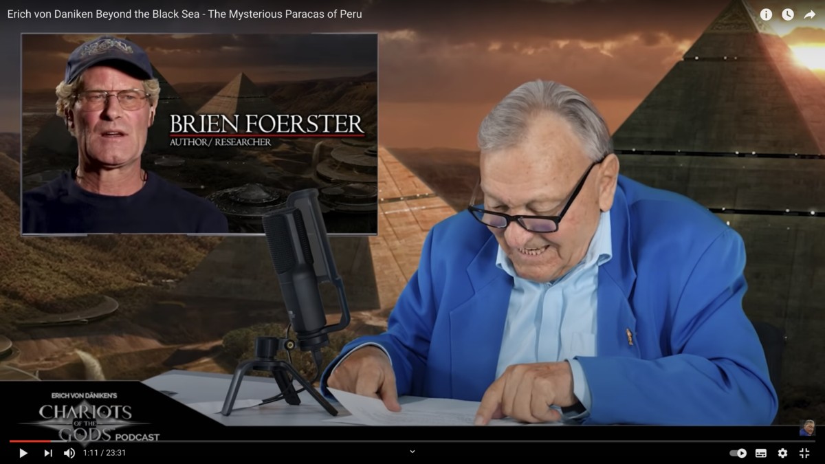 Brien Foerster Is The First Guest On Erich Von Daniken's New Podcast